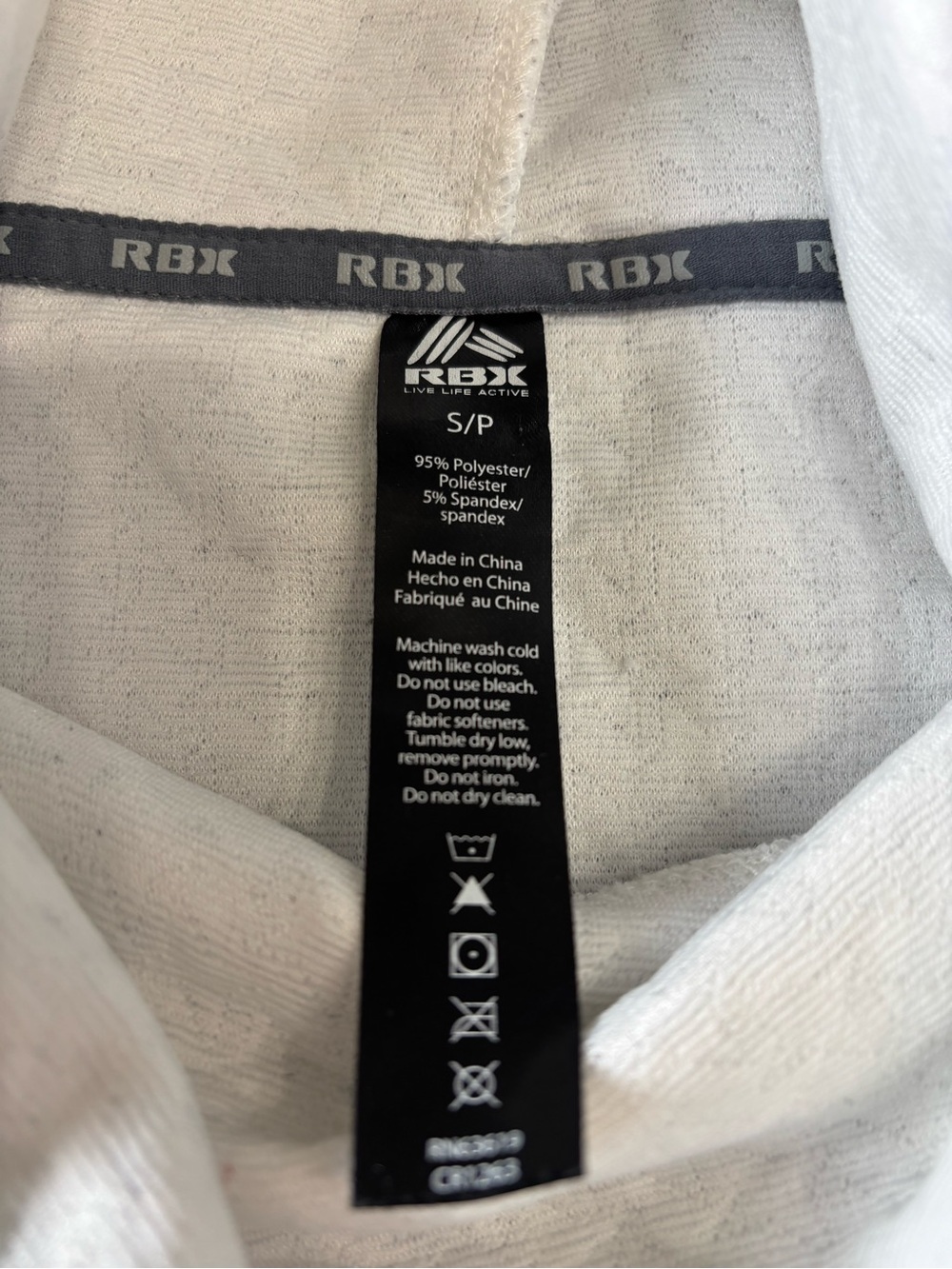 RBX White Textured Cowl Neck Sweater - Picture 4 of 5